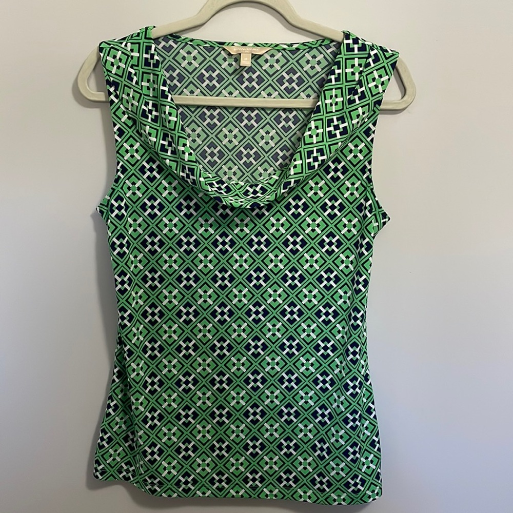 Banana Republic Blue Green Sleeveless blouse!